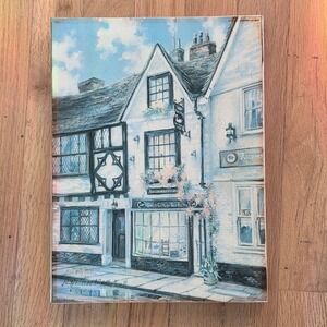 Vintage Marty Bell Swan Cottage Tea Roos Township Collection Limited Edition Art